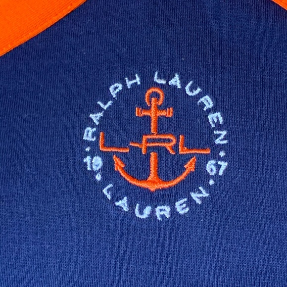 Ralph Lauren Navy and Orange Halter Tank Top - Picture 2 of 8